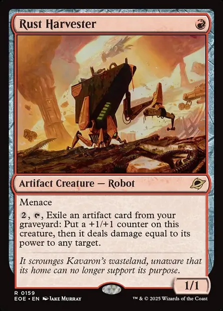 Rust Harvester, Magic card EOE 159 — Edge of Eternities set