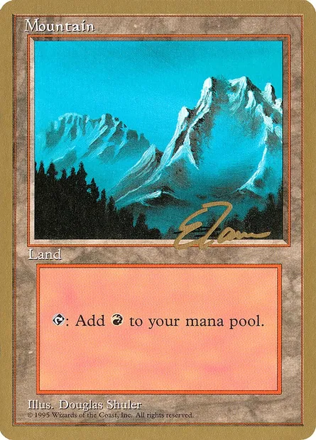 Mountain, Magic card PTC et374 — Pro Tour Collector Set set