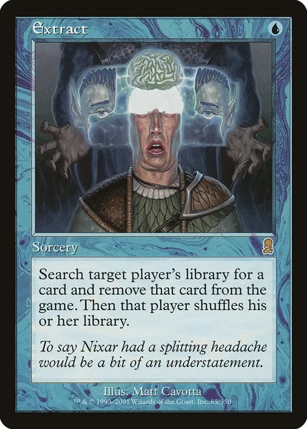 Extract, Magic card ODY 85 — Odyssey set