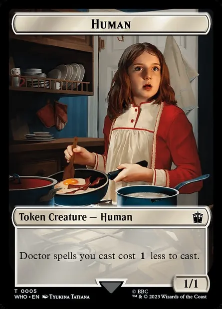 Human, carte Magic TWHO 5 — extension Doctor Who Tokens