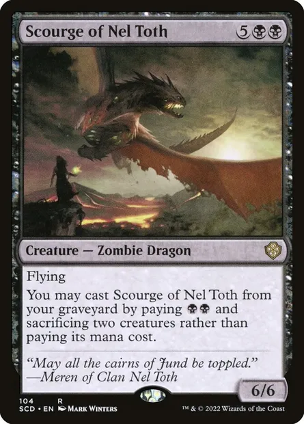 Plaie de Nel Toth, carte Magic SCD 104 — extension Starter Commander Decks