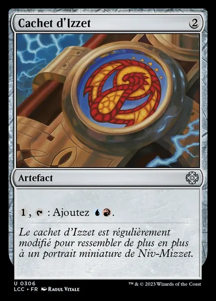 Cachet d'Izzet, carte Magic LCC 306 — extension The Lost Caverns of Ixalan Commander