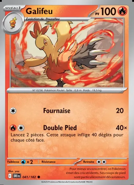 Galifeu, carte Pokémon DRI 041 — extension Rivalités Destinées