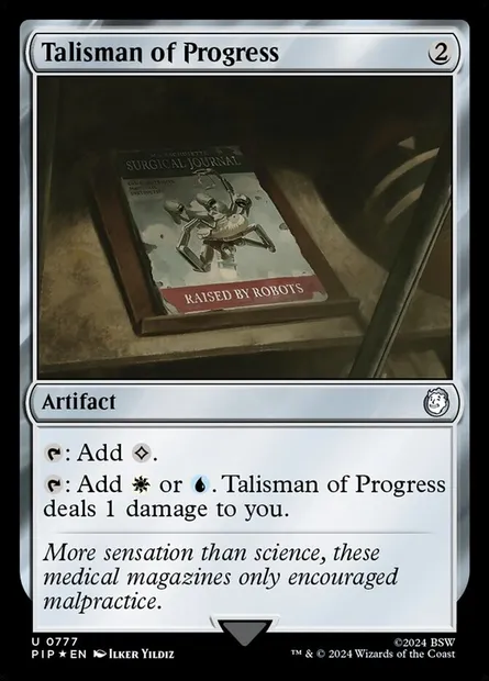 Talisman of Progress, Magic card PIP 777 — Fallout set