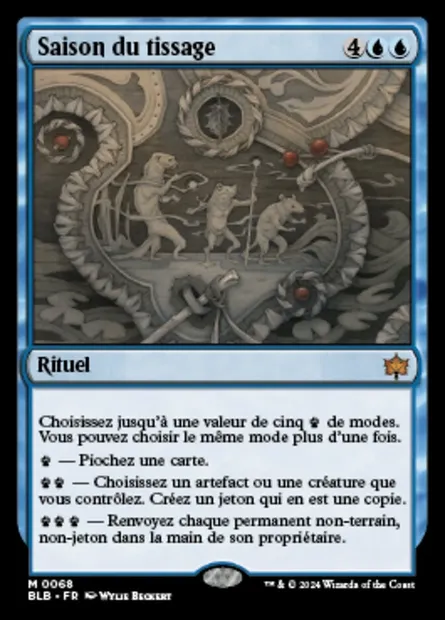Saison du tissage, carte Magic BLB 68 — extension Bloomburrow