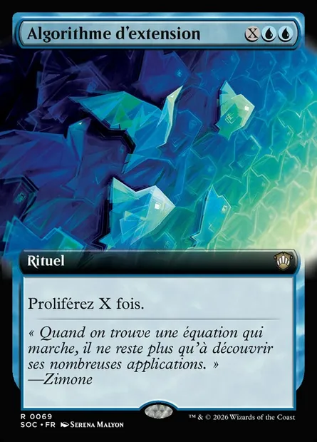 Algorithme d'extension, carte Magic SOC 69 — extension Secrets of Strixhaven Commander