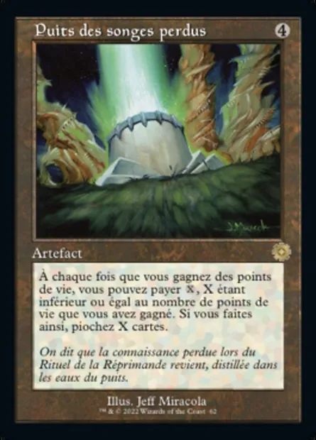 Puits des songes perdus, carte Magic BRR 62 — extension The Brothers' War Retro Artifacts