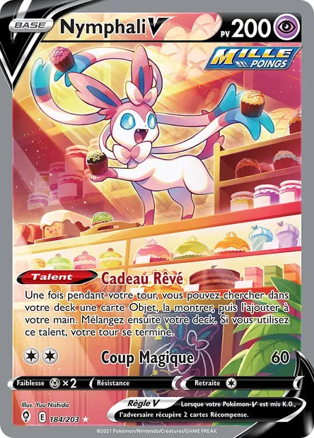 Nymphali V, carte Pokémon EVS 184 — extension Évolution Céleste