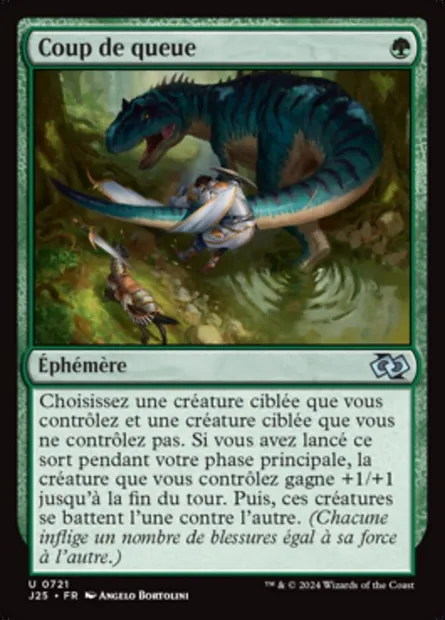 Coup de queue, carte Magic J25 721 — extension Foundations Jumpstart