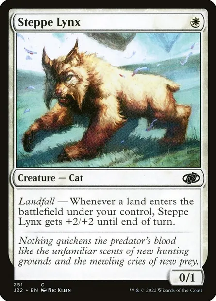 Steppe Lynx, Magic card J22 251 — Jumpstart 2022 set