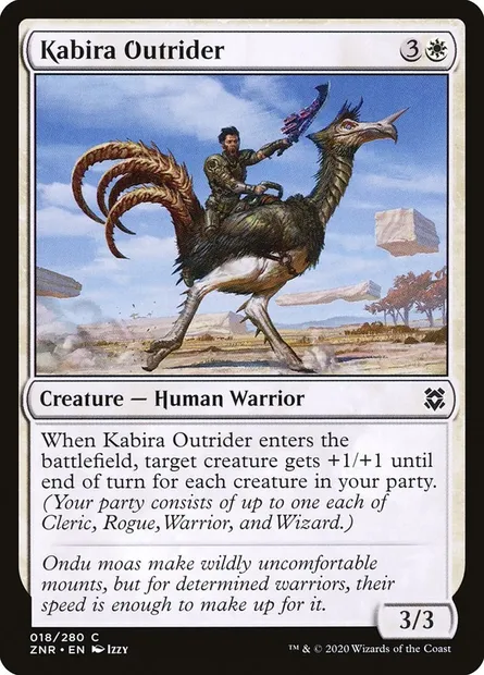 Kabira Outrider, Magic card ZNR 18 — Zendikar Rising set