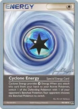 Énergie Cyclone, carte Pokémon WCD08 090 — extension World Championship Decks 2008