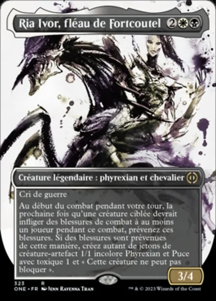 Ria Ivor, fléau de Fortcoutel, carte Magic ONE 323 — extension Tous Phyrexians