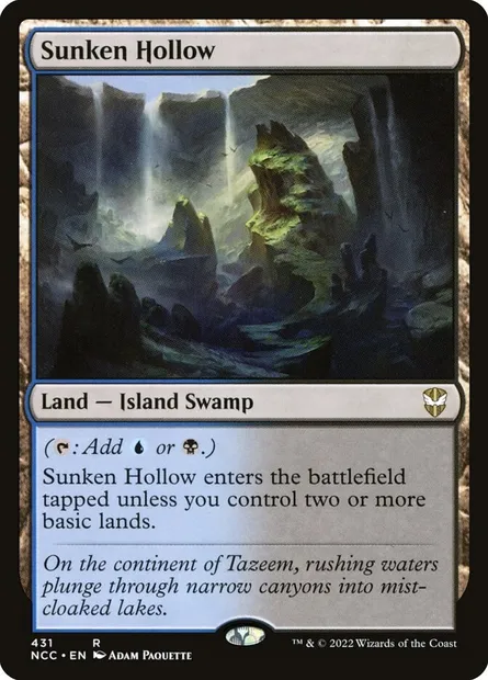 Sunken Hollow, Magic card NCC 431 — New Capenna Commander set