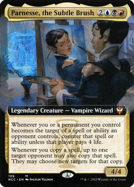 Parnesse, the Subtle Brush, Magic card NCC 106 — New Capenna Commander set