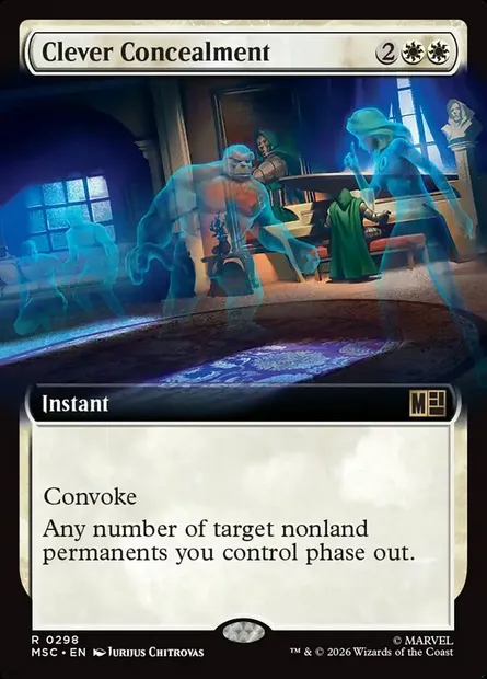 Clever Concealment, Magic card MSC 298 — Marvel Super Heroes Commander set