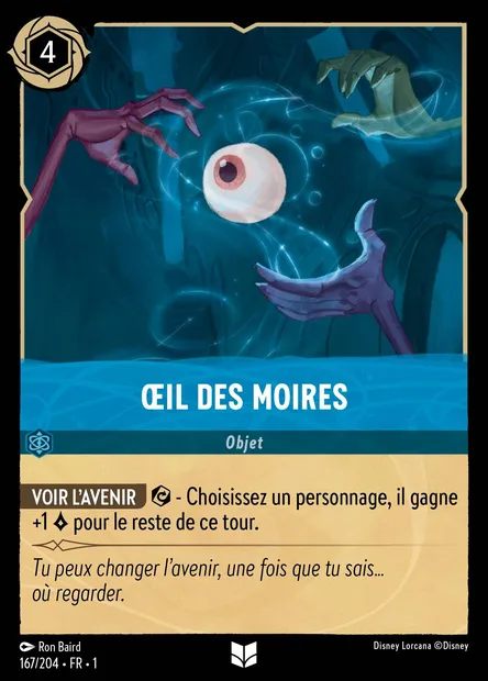 Œil des moires, carte Disney Lorcana CH1-167 — extension Premier Chapitre