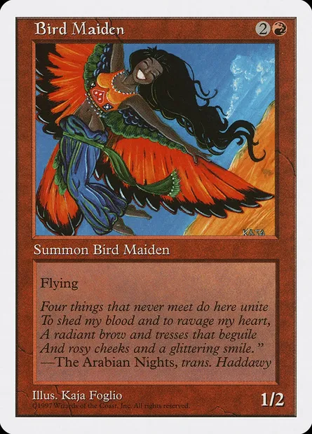 Bird Maiden, Magic card 5ED 211 — Fifth Edition set