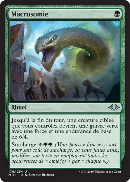 Macrosomie, carte Magic MH1 179 — extension Horizons du Modern