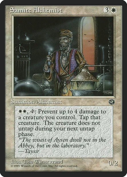 Samite Alchemist, Magic card HML 13b — Homelands set