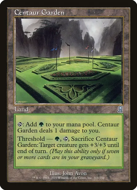 Centaur Garden, Magic card ODY 316 — Odyssey set