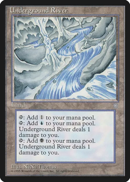 Underground River, Magic card ICE 362 — Ice Age set