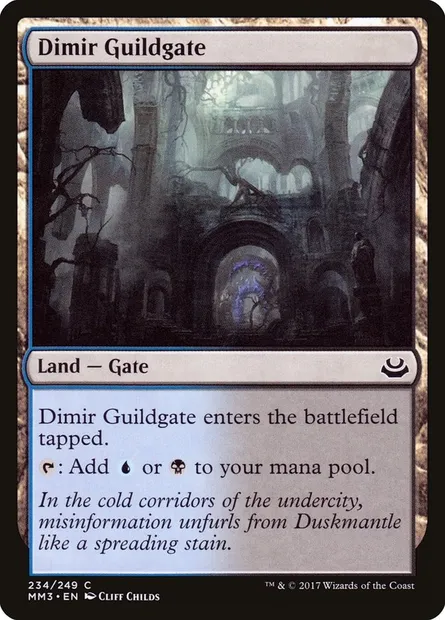 Dimir Guildgate, Magic card MM3 234 — Modern Masters 2017 set