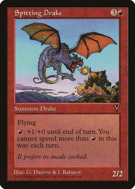 Spitting Drake, Magic card VIS 95 — Visions set