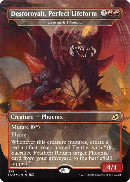 Everquill Phoenix, Magic card IKO 374 — Ikoria: Lair of Behemoths set