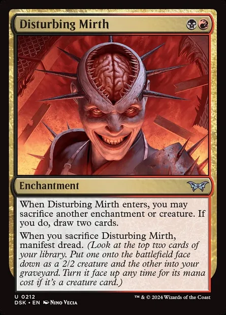 Disturbing Mirth, Magic card DSK 212 — Duskmourn: House of Horror set