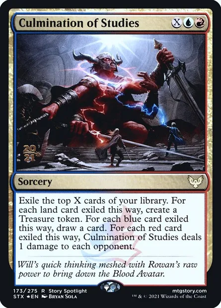 Culmination of Studies, Magic card PSTX 173s — Strixhaven: School of Mages Promos set