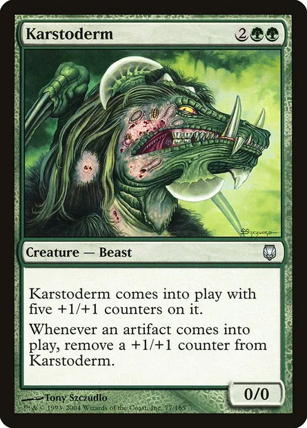 Karstoderme, carte Magic DST 77 — extension Sombracier