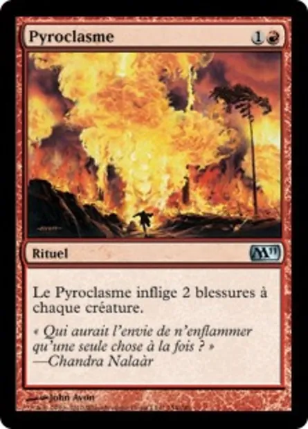 Pyroclasme, carte Magic M11 154 — extension Magic 2011