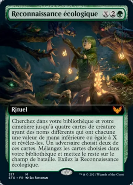 Reconnaissance écologique, carte Magic STX 317 — extension Strixhaven: l'Académie des Mages