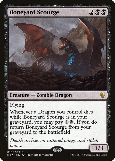 Boneyard Scourge, Magic card C17 15 — Commander 2017 set
