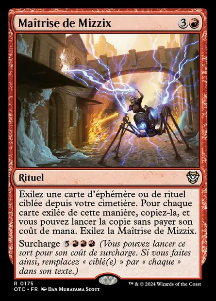 Maîtrise de Mizzix, carte Magic OTC 175 — extension Outlaws of Thunder Junction Commander