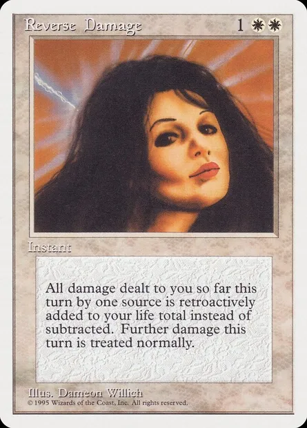 Inversion des dégâts, carte Magic RQS 7 — extension Rivals Quick Start Set