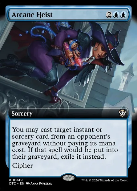 Arcane Heist, Magic card OTC 49 — Outlaws of Thunder Junction Commander set