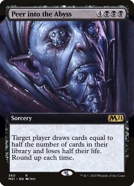 Peer into the Abyss, Magic card M21 360 — Core Set 2021 set
