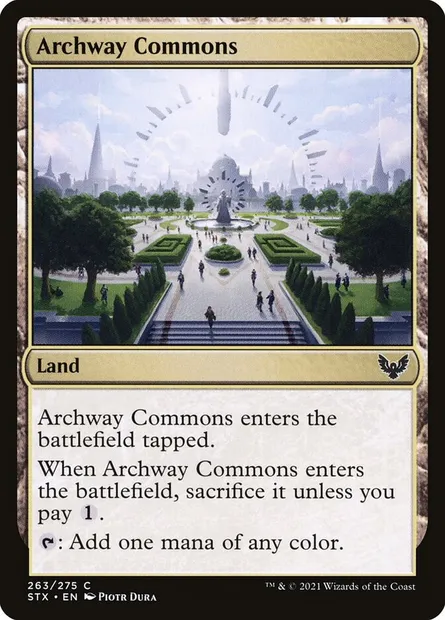 Archway Commons, Magic card STX 263 — Strixhaven: School of Mages set