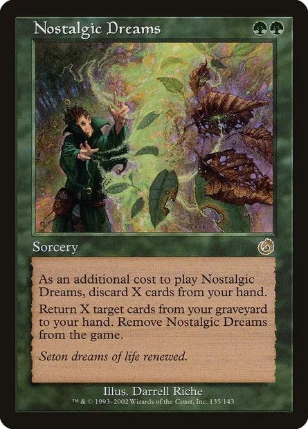 Nostalgic Dreams, Magic card TOR 135 — Torment set