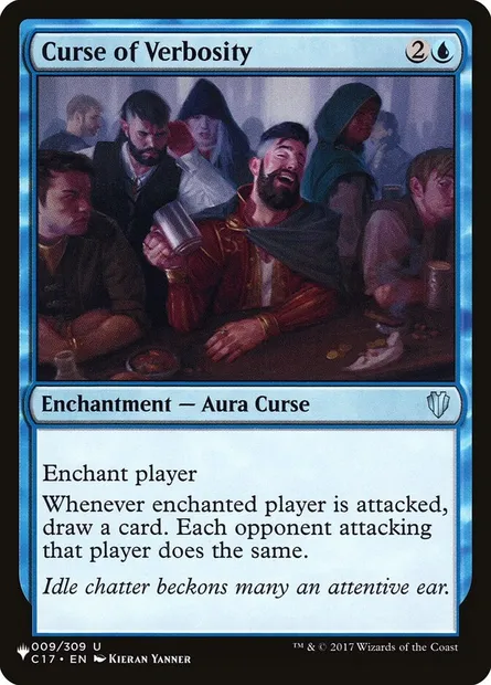 Malédiction de loquacité, carte Magic PLST C17-9 — extension The List