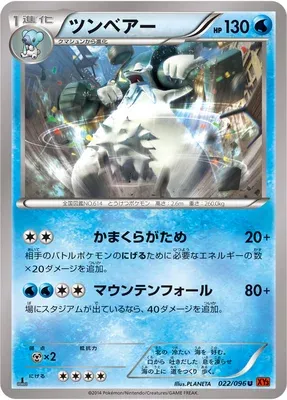 Beartic, Pokémon card XY3 022 — Rising Fist set