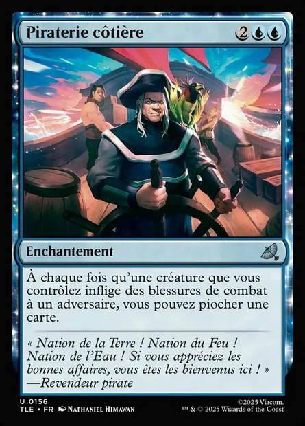 Piraterie côtière, carte Magic TLE 156 — extension Avatar: The Last Airbender Eternal