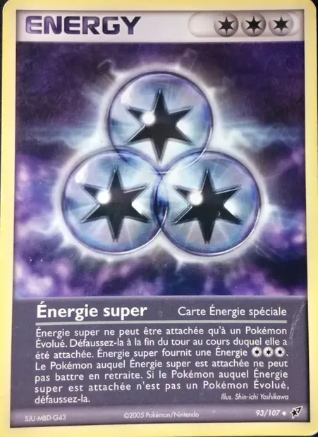 Énergie super, carte Pokémon DX 93 — extension EX Deoxys