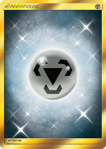 Énergie Métal, carte Pokémon SUM 163 — extension Soleil et Lune