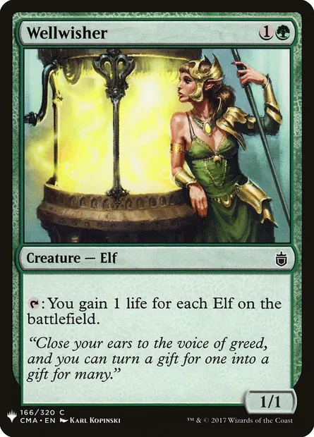 Wellwisher, Magic card PLST CMA-166 — The List set