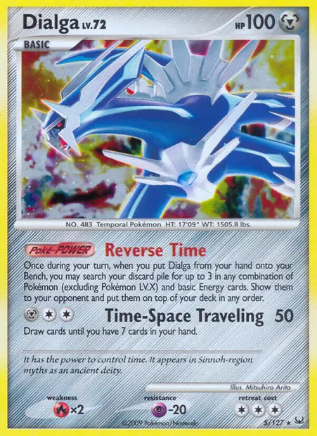 Dialga, Pokémon card PL 5 — Platinum set