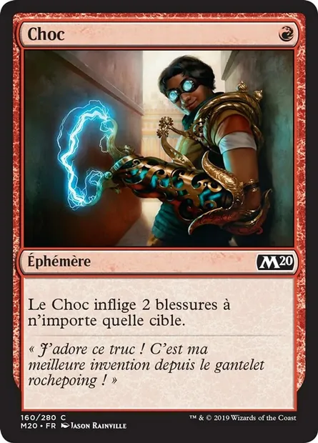 Choc, carte Magic M20 160 — extension Core Set 2020