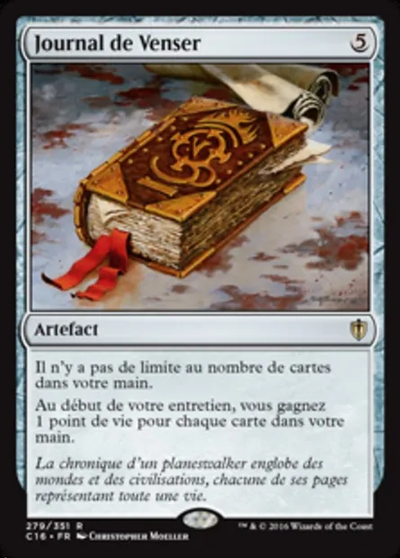 Journal de Venser, carte Magic C16 279 — extension Commander 2016